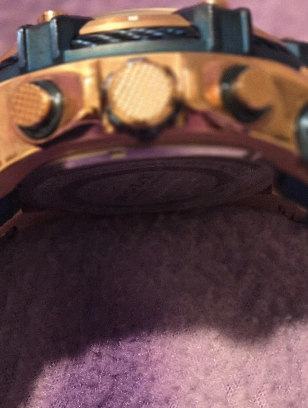 Invicta Blue and Gold Sport Chronograph Watch